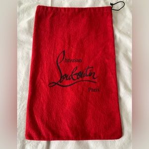 Louboutin shoe bag. 9”x13”